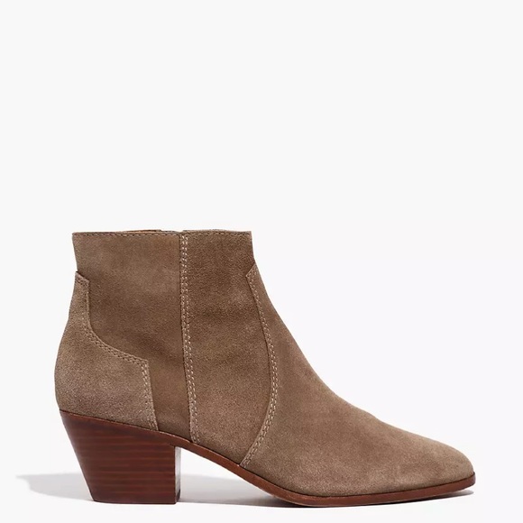 Madewell Shoes - ❌Sold❌Madewell The Western Boot in Suede size 6
